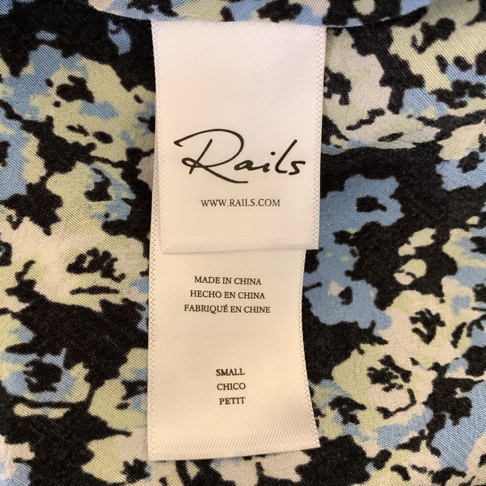 Rails Audrina Crepe Midi Dress in Midnight Meadow Floral - Picture 12 of 14